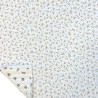 Doble Gasa acolchada estampada HOPE 1J / JANET 1J Blanco / Multicolor azules